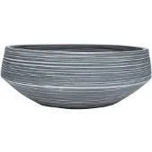 vidaXL Bovenop te plaatsen wastafel, grijs, rond, Ø 41x14 cm, keramiek