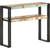 vidaXL Wandtafel 90x30x75 cm massief gerecycled hout