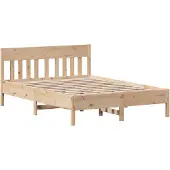 vidaXL Bedframe zonder matras massief grenenhout 150x200 cm