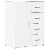 vidaXL Dressoir 59x39x80 cm bewerkt hout wit