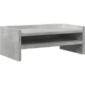 vidaXL Monitorstandaard 42x24x16 cm bewerkt hout betongrijs