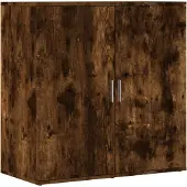 vidaXL Dressoir 79x38x80 cm bewerkt hout gerookt eikenkleurig