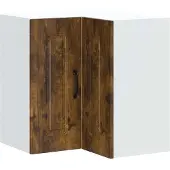 vidaXL Keukenwandhoekkast Kalmar bewerkt hout gerookt eikenkleurig