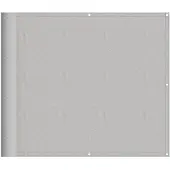 vidaXL Balkonscherm 90x500 cm 100% oxford polyester lichtgrijs