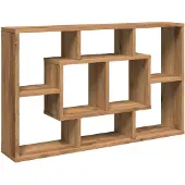 vidaXL Wandplank Artisan Eiken 85x16x52,5 cm Bewerkt Hout