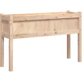 vidaXL Plantenbak met poten 110x31x70 cm massief grenenhout