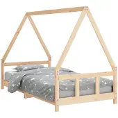 vidaXL Kinderbedframe 90x190 cm massief grenenhout