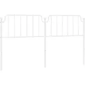 vidaXL Vervangend hoofdbord 180 cm metaal wit
