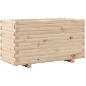 vidaXL Plantenbak 90x40x49,5 cm massief grenenhout