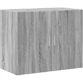vidaXL Wandkast 80x42,5x64 cm bewerkt hout grijs sonoma eikenkleurig