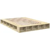 vidaXL Bedframe bewerkt hout sonoma eikenkleurig 160x200 cm
