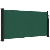 vidaXL Windscherm uittrekbaar 100x500 cm donkergroen