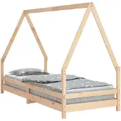 vidaXL Kinderbed, 90x200 cm, massief grenenhout
