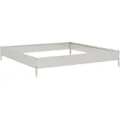 vidaXL Plantenbak verhoogd 100x100x18,5 cm roestvrijstaal