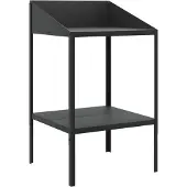 vidaXL Plantenstandaard 56,5x54,5x100 cm verzinkt staal antracietkleur