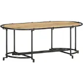 vidaXL Salontafel 110x55x40 cm massief ruw mangohout