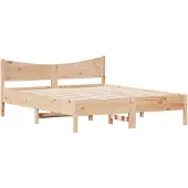 vidaXL Bedframe zonder matras massief grenenhout 160x200 cm