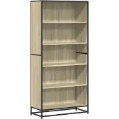 vidaXL Boekenkast 80,5x35x170,5 cm bewerkt hout sonoma eikenkleurig