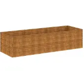 vidaXL Plantenbak verhoogd 290x100x69 cm cortenstaal