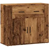 vidaXL Dressoir 80x33x70 cm bewerkt hout oud houtkleurig