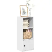 vidaXL Boekenkast 31x24x77 cm bewerkt hout wit
