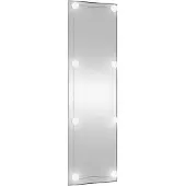 vidaXL Wandspiegel met LED's rechthoekig 30x100 cm glas