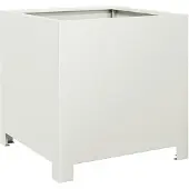vidaXL Plantenbak 40x40x40 cm staal wit