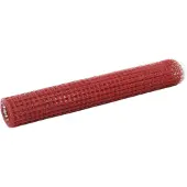 vidaXL Kippengaas 10x1 m staal met PVC coating rood