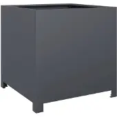 vidaXL Plantenbak 50x50x50 cm staal antracietkleurig