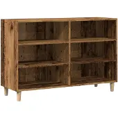 vidaXL Dressoir 103,5x35x70 cm bewerkt hout oud houtkleurig