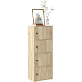 vidaXL Boekenkast 40x24x102 cm bewerkt hout sonoma eikenkleurig