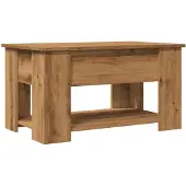 vidaXL Salontafel 79x49x41 cm bewerkt hout artisanaal eikenkleur