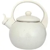 KINGHOFF 2040 fluitketel - Emaille - White - 2 liter - wit