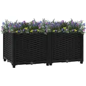 vidaXL Verhoogd bed 80x40x38 cm polypropyleen