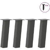 vidaXL Salontafelpoten 4 st 42 cm staal antraciet