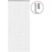 vidaXL Vliegengordijn kettingen 90x220 cm aluminium