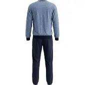 Hajo Klima-light heren pyjama blauw/marine | Maat 56