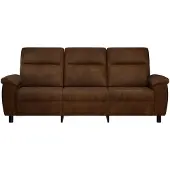 vidaXL Bank Bruin 214 x 90 x 95 cm Kunst Suède Leer