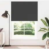 vidaXL Rolgordijn verduisterend 150x210 cm stofbreedte 146,6 cm zwart