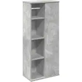 vidaXL Badkamerkast met rolhouder 39x22x90 cm betongrijs