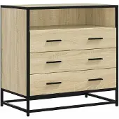 vidaXL Ladekast 70x41x70 cm bewerkt hout sonoma eikenkleurig