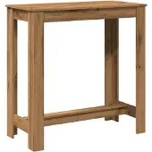 vidaXL Bartafel 102x50x103,5 cm bewerkt hout artisanaal eikenkleurig