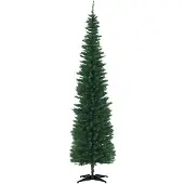 HOMCOM Kerstboom Kunststof, Metaal Ø55 x 210H cm Groen