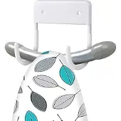 Famanu – Strijkplank ophangset, muur gemonteerde houder voor kleine strijkplank, mat wit