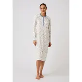 Damart - Nachthemd warme schouders Thermolactyl - Dames - Wit - 54-56 (XXL)