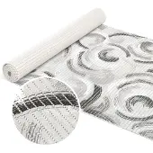ANRO Badmat Ringen Grijs 65x120cm Antislip Douchemat Afwasbaar Sneldrogend