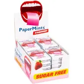 PaperMints Strips Strawberry – 24 stuks – Suikervrije ademverfrissingsstrips met aardbeiensmaak