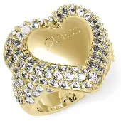 GUESS Beloved Pave Heart Ring
