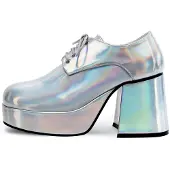 Pleaser Plateau Schoenen Heren Zilver