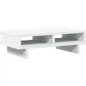 vidaXL Monitorstandaard, wit, 50x27x15 cm, houtvezel